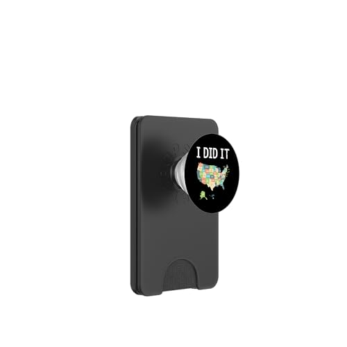 Visite el Mapa de los Estados Unidos PopSockets PopWallet para MagSafe