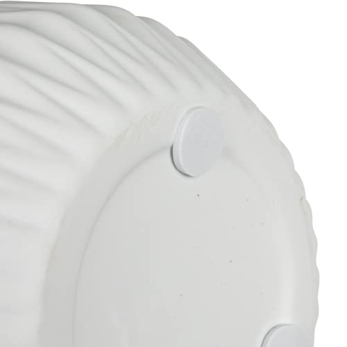 Bloomingville Tall White Ceramic Fluted Vase #TOP3