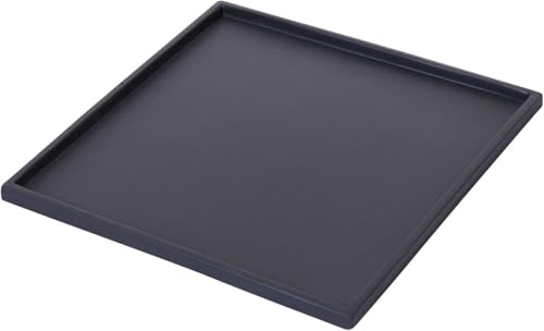 VIVANNO Soucoupe carrée pour bac à Plantes, Fibre de Verre résistante aux intempéries, 44x44 cm, idéale pour Pot de Fleurs