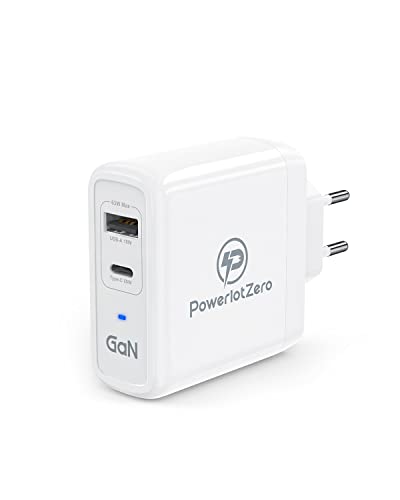 Chargeur USB C 63W GaN avec 2 ports PD et QC 3.0 pour ordinateur portable MacBook Pro et iPad