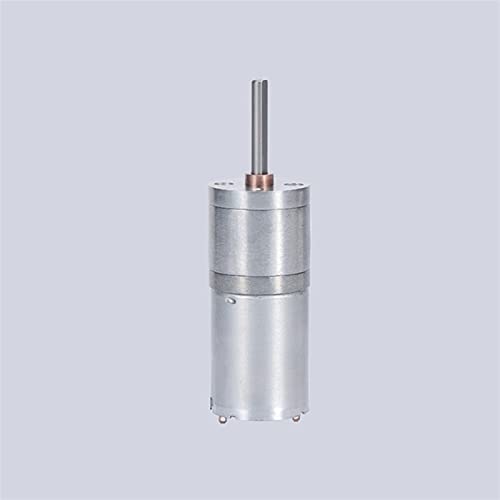 Wnuanjun 1 Stück JGA25-370 DC 6V 12V 24V Getriebemotor 25mm * 4mm Central Langwelle DC Motor elektrischer Gangmotor mit hohem Drehmoment 12/16 / 35/620 / 130 RPM (Farbe : 77rpm, Größe : 12V) Cover