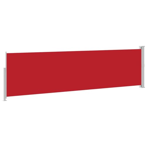 Brise-vue pour balcon en polyester résistant aux UV store rouge 5m