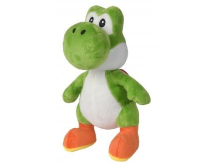 cavernedesjouets Peluche Yoshi 30 cm - Dinosaure Vert - Set Doudou Enfant Collection pour Mario + 1 Carte Tigre