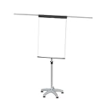 Das Flipchart ist höhenverstellbar von 178 cm bis 196 cm und somit ideal anpassungsfähig an die jeweiligen Gegebenheiten.