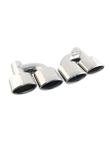 Cola de escape ovalada inclinada de acero inoxidable premium para W211 y C63