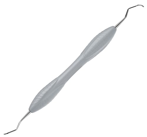 AmeriCan Goods Dental Scaler 4L/4R Columbia Curette Posterior Silicone Lightweight Color-Coded Handle Professional Autoclavable Double-Ended Instrument