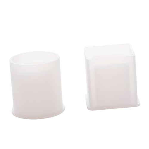 Homoyoyo Molde de Silicona Reutilizable para Macetas y Portamacetas Molde Flexible Transparente para Manualidades DIY para Plantas y Decoración del Hogar de Blanco