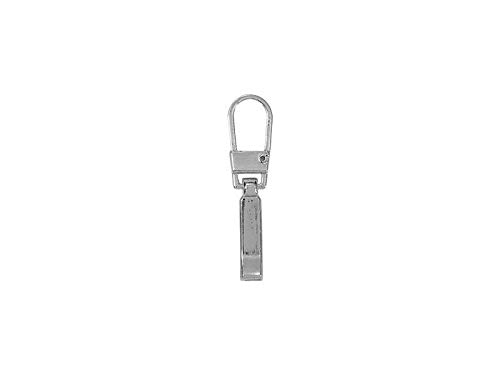 Telliswelt 1 zipper, silver-coloured, replacement zip, easy to replace