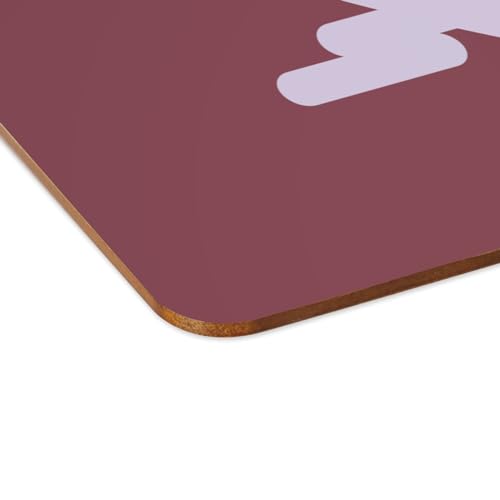 Napperons rouge et liège pour repas de famille Les Vrais Héros
