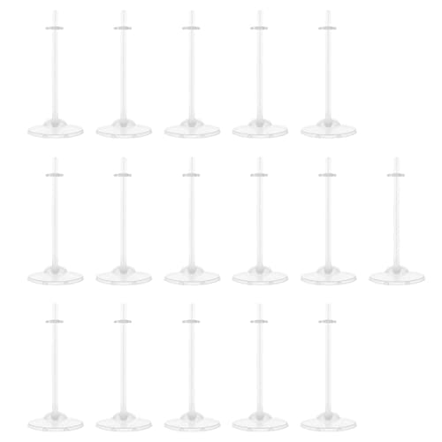 Hemoton 16pcs Doll Display Stand Racks Toy Doll Display Holders for Boys and Girls Sturdy Design