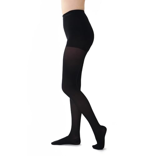 Dott. Piazza Collant Preventivi a compressione graduata in Microfibra 140 den (Nero, 2)