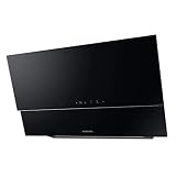 Samsung NK36N9804VB - Campana decorativa inclinada, ancho 90 cm, Touch Control, Sensor de Ventilación, Auto Conectividad con Bluetooth, negro