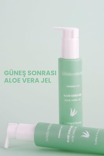 Image of Bade Natural Aloe Vera After Sun Gel - Hydrating & Cooling Gel for Face and Body with Lavender and Mint Water - Soothes, Moisturizes, and Refreshes - 3.38 fl oz