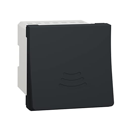 Sonnette électronique Schneider Unica NU378654 carillon encastrable 2 modules anthracite