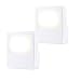 GE White Always-On LED Night Light, Plug into Wall, Compact, Soft Glow, UL-Listed, Ideal for Bedroom, Nursery, Bathroom, Hallway, 11311, 2 Pack