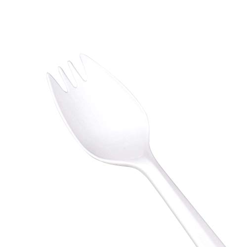 Karat U2210 5.3" Pp Medium-Weight Disposable Spork, White (Pack Of 1000) #TOP3