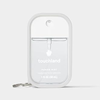 Touchland Hand Sanitizer Mist Case TRIO SET (White, Pink, Black), Protective and Stylish Hand Sanitizer Spray Accessories, Silicone Cases with Keyring (Set of 3)