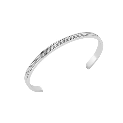 Adonis Sterling Bracelet for Men and Boys | 925 Silver Anti Dull Jewellery With Certificate of Authenticity | Cuff Bangle with Leaf Design | Adjustable Wristband | Origins Collection (B0CWL7Y9N4) Amazon Price History, Amazon Price Tracker