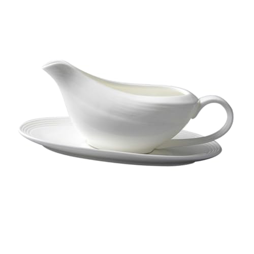 FUNOMOCYA 1Set Sauce Container with Handle Pure Gravy Dish for Sauces Dressings and Condiments for Home Restaurants and Catering Events