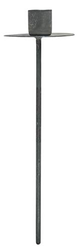 Ib Laursen Kerzenstecker Kerzenspieß Spieß für dünne Kerzen Höhe 15x Ø4cm Dekostecker 57004-18 Antikgrau Cover
