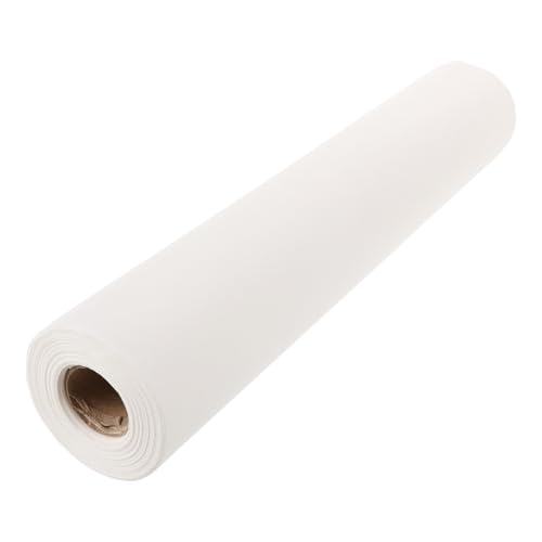 JOINPAYA Papel Xuan Chino Blanco Grueso 40 CM X 25 M Papel Absorbente Resistente para Caligrafía y Pintura Rollo para Práctica Artística y Tinta para Caligrafía Japonesa y China