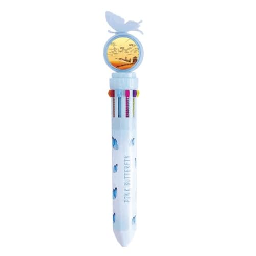 Stylo à bille rétractable multicolore avec carte de la Route de la Soie Landmark Camel