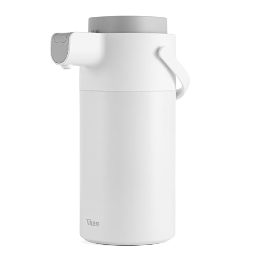 Airpot Coffee Dispenser with Pump - Coffee Carafes for Keeping Hot - Beverage Dispenser - 135oz/4L Thermal Coffee Carafe for Hot Liquids - Stainless Steel Insulated Coffee Thermos Carafe