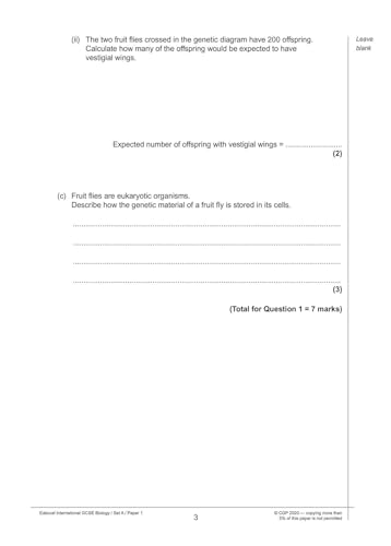 Edexcel International GCSE Biology Practice Papers