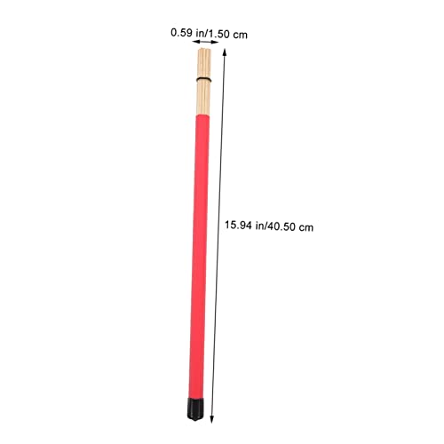 Set profesional de 19 piezas de baquetas y escobillas de bambú para batería y accesorios para instrumentos musicales miniatura 3