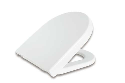 Grünblatt WC Sitz 515200 passend für Villeory & Boch Toilette Subway Absenkautomatik und abnehmbar zur Reinigung, Material Duroplast, weiß (passend zu Subway 1.0)
