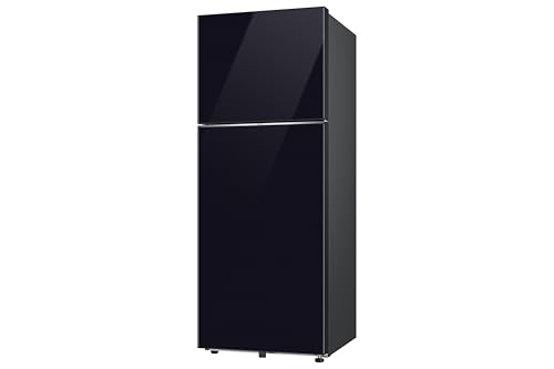 Image of Samsung 467 L, 2 Star, Convertible 5-in-1, Digital Inverter, Frost Free Double Door, Bespoke AI WiFi Refrigerator (RT80H51C2BHL, Glass Finish, Clean Black, 2026 Model)