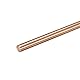 sourcing map 6 mm Durchmesser 200 mm Länge Massivkupfer Rundstab Drehmaschine Stangenmaterial für DIY Handwerk CNC Schneiden