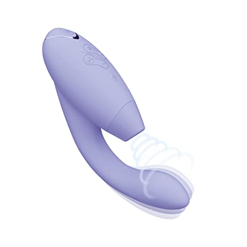 Womanizer Duo 2 Clitoral Sucker Rabbit Vibrator Sex Toy | Clit Sucking Gspot Vibrating Stimulator | Clitoris Suction | Sexual Pleasure Device | Dildo | Adult Toys for Women | Dual Stimulator | Lilac