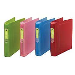 Wilson Jones(R) Impact(TM) Poly Binder, 1in. Rings, Assorted Colors