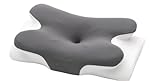 COSYLAND Ergonomisches Nackenkissen aus Memory Foam - Schmetterlingskissen für Schlafkomfort - Kopfkissen für Seiten-, Rücken- & Bauchschläfer, 60x40cm (Grau)