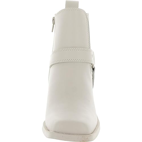 Steve Madden Women's Wells Ankle Boot, Bone Leather, 8