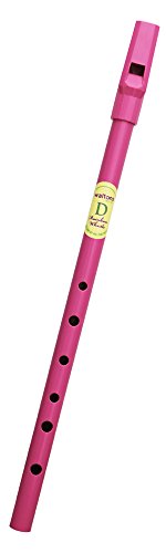 Waltons Pink Whistle Tube - Fun & Colorful Tin Whistle - Key of D - Irish & International Instrument - Perfect for Beginners