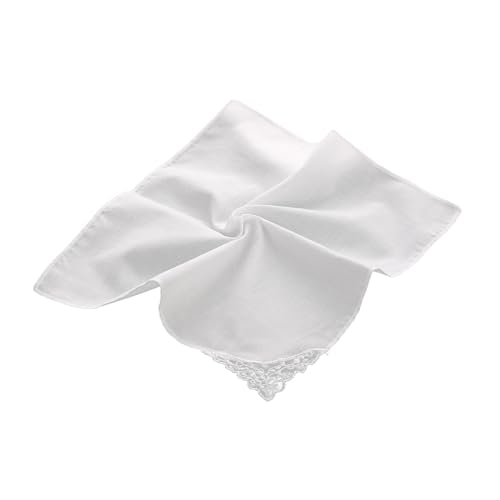 LAIOUSN Pañuelo cuadrado de encaje para mujer, pañuelo cuadrado para la cabeza, pañuelo para la cabeza, bandanas, accesorios para el cabello femenino, pañuelos bordados