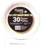 30 Paper plates 23cm, idea for partys, bbq,, buffets