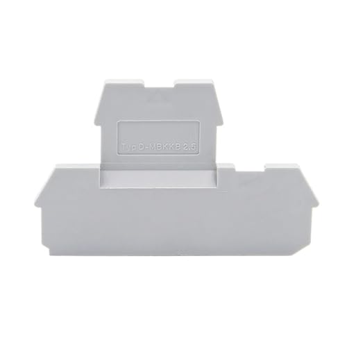 10Pcs D-MBKKB 2.5 Terminal Block End Cover Nylon PA66 for MBKKB 2.5 Din Rail Electrical Connector Accessories