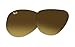 Ray-Ban Original AVIATOR LARGE METAL RB3025 112/85 58MM Brown Gradient Dark Brown Replacement Lenses For Men For Women +BUNDLE with ACCESSORY EYEWEAR KIT