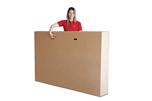ratioform Robuste Transportbox für Fahrräder, doppelte Wellpappe, schnelle Montage und einfacher Transport (1350 x 220 x 750 mm)