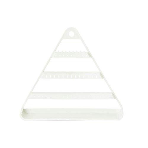 qiuqiu Dreieck Schmuckständer Wandmontierter Ohrringhalter Schmuckhalter Organizer Aufbewahrung für Ohrringe Armband-wihte Cover
