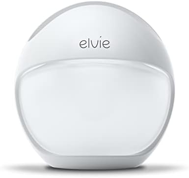 Elvie Curve Manual Wearable Breast Pump | Hands-Free, Kick-Proof, Portable Silicone Pump That Can Be Worn in-Bra for Gentle, Natural Milk Expression | Breast Feeding Essentials
