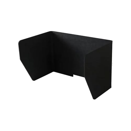 Mamparas Divisorias De Escritorio, Mamparas Divisorias De Tela Negra, Mampara Protectora, Mampara Divisoria Plegable Multiusos(Black,L80*W50*H50cm)