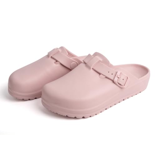 YUKTOPA Sabots de Travail Femme – Chaussures Professionnelles Légères en EVA, été Intérieur Extérieur Jardin Plage, pour Cuisine, H?pital, Jardin Rose...