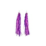 Jonikuper 2 Stück PVC-Lenkerschlangen für Kinder – bunte Quasten-Dekoration, 25 cm lang, leicht (10 g), für einfache Montage an den meisten Kindern am Fahrrad (Rosa)