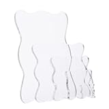 NUOBESTY 5pcs Acrylic Stamp Blocks Durable Transparent Seal Handles for DIY Crafts Scrapbooking and Card Making Various for All Your Stamping Needs
