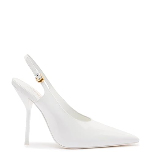 x Altuzarra Pump In White Patent Leather
