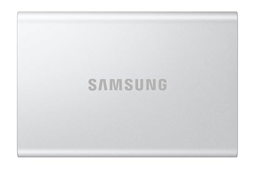 Samsung Portable SSD T7 Resurrected 4 TB, Externe Festplatte, USB 3.2 Gen.2 Highspeed Speicher, Externe SSD für iPhone 17, Mac, PC, Android-Geräte & Gaming-Konsolen, Metallic-Silber, MU-PD4T0G/WW